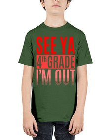 see ya fourth grade im out 842# - fourth grade - Youth Tee Unisex