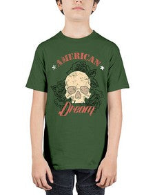 skullrose 1070# - skull and bones - Youth Tee Unisex