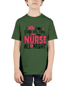 sleep all day nurse all night Style 1396# - nurse - Youth Tee Unisex