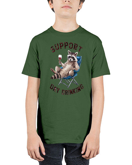support day drinking 67# - raccoon - Youth Tee Unisex