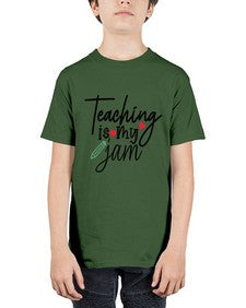 teaching is my jam Style 404# - teacher - Youth Tee Unisex