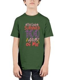 thirdgrade survived one hundred days of me 980# - third grade - Youth Tee Unisex