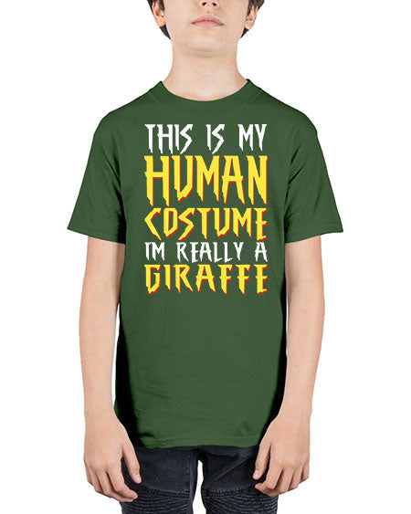 this is my human costume im really a giraffe - giraffee - Youth Tee Unisex