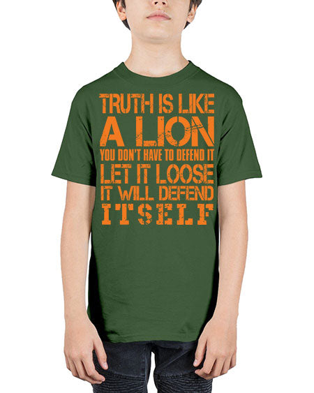 truth is like a lion - lion - Youth Tee Unisex