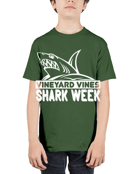 vineyard vines Shark Week Style 8# - shark-fish - Youth Tee Unisex