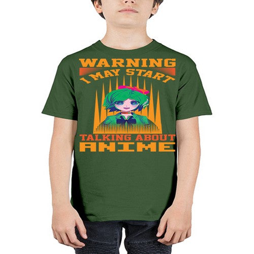 warning i may start talking about anime286# - anime - Youth Tee Unisex
