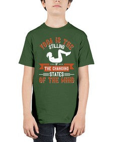yoga is the stilling of the changing states of the mind  628# - yoga - Youth Tee Unisex