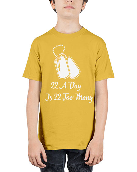 22 A Day is 22 30# - PTSD - Youth Tee Unisex