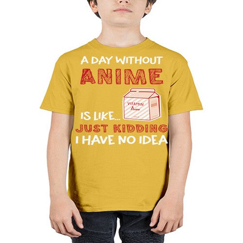 A Day Without Anime Is Anime 186# - anime - Youth Tee Unisex
