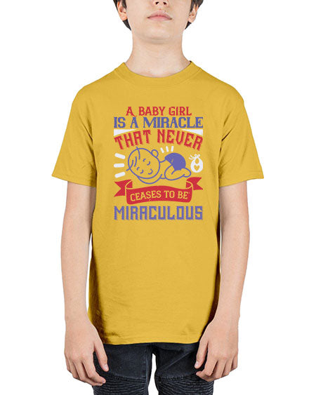 A baby girl is a miracle that never ceases to be miraculous Style 257# - baby - Youth Tee Unisex