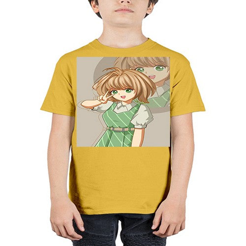 A beautiful and cute girl with dress 103# - anime - Youth Tee Unisex