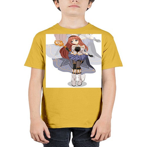 A beautiful girl with magic wand game 23# - anime - Youth Tee Unisex