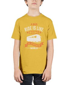 A bus ride is like being in another world 1# - bus - Youth Tee Unisex