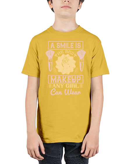 A smile is the best makeup any girl can wear Style 205# - beauty - fashion - Youth Tee Unisex