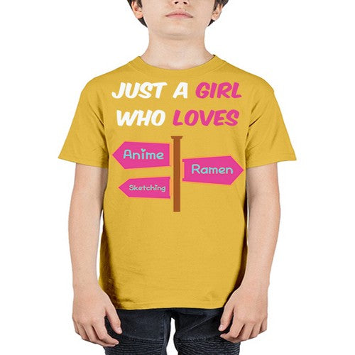 AGirl Who Love Anime Ramen Anime 189# - anime - Youth Tee Unisex