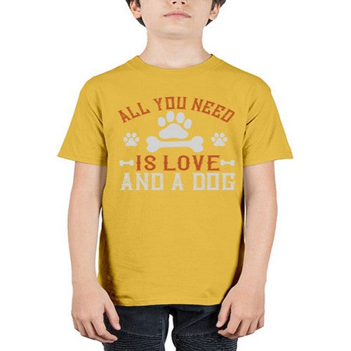All You Need Is Love And A Dog Style 177# - dogs - Youth Tee Unisex