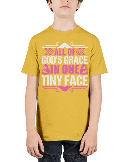All of Gods Grace in one tiny Face Style 18# - baby - Youth Tee Unisex
