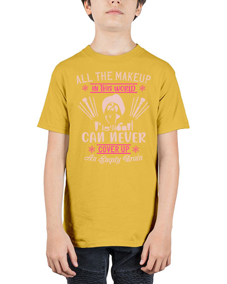 All the makeup in this world can never cover up an empty brain Style 194# - beauty - fashion - Youth Tee Unisex