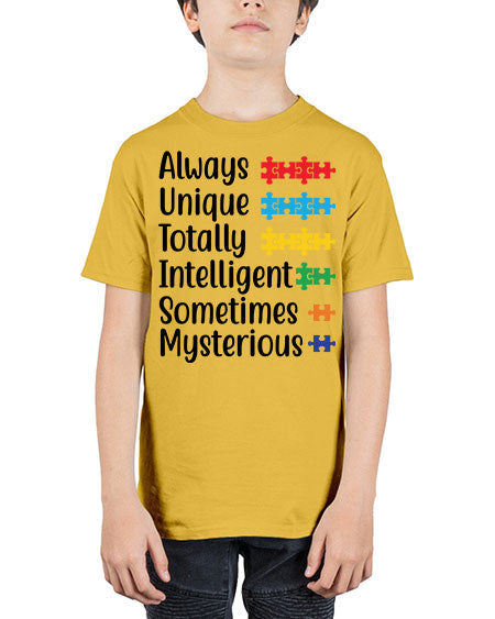 Always Unique Style 42# - autism - Youth Tee Unisex