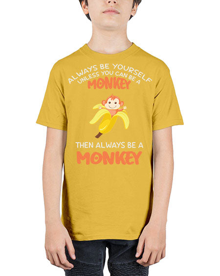 Alwaysbe a Monkey Banana 1# - monkey - Youth Tee Unisex
