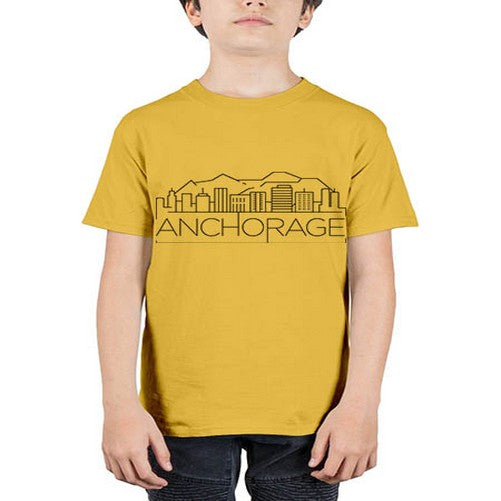 Anchorage Minimal Skyline 323# - cities - Youth Tee Unisex