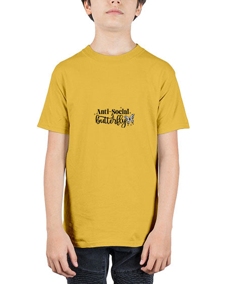 Anti Social Butterflyy - butterfly - Youth Tee Unisex