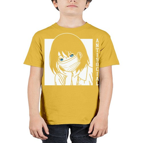 Anti Social Japanese Text Anime Anime 221# - anime - Youth Tee Unisex