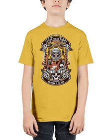 Astronaut Skull 243# - skull and bones - Youth Tee Unisex