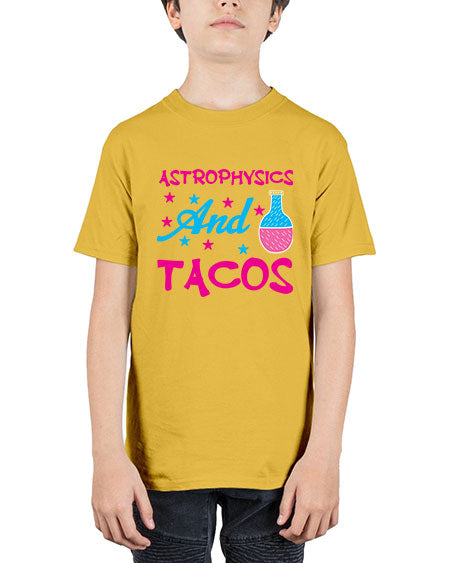 AstrophysicsandTacosScience tshirt design AstrophysicsandTacos Sciencetshirtdesign 290# - general science - Youth Tee Unisex