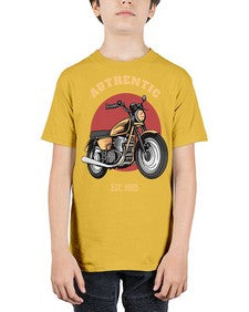 Authentic 8# - motorcycle - Youth Tee Unisex