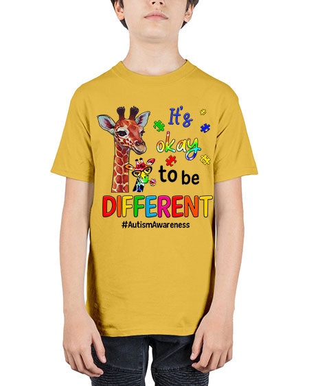 Autism Giraffe - autism - Youth Tee Unisex