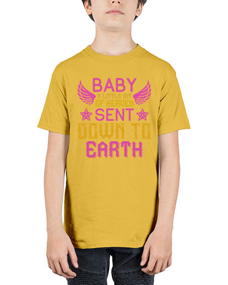 Baby A little bit of heaven sent down to earth Style 273# - baby - Youth Tee Unisex