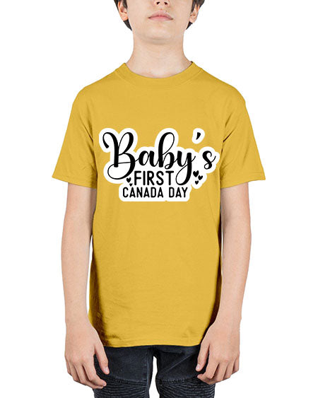 Baby s First Canada Day 275# - baby - Youth Tee Unisex