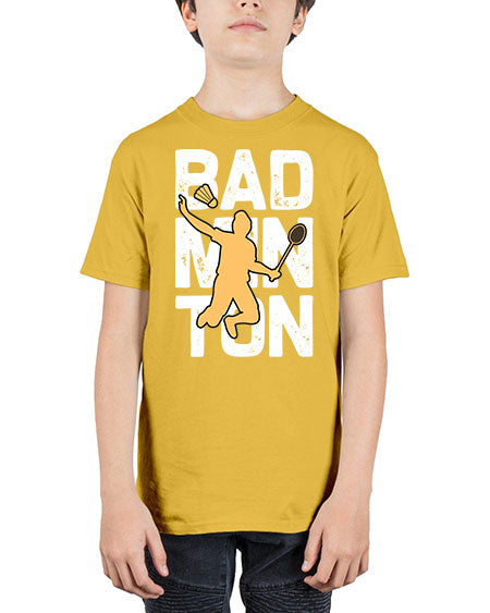 Bad 1452# - badminton - Youth Tee Unisex