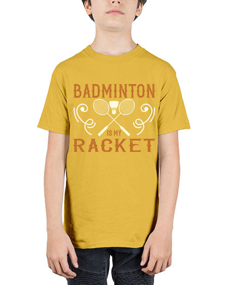 Badminton is my racket 1557# - badminton - Youth Tee Unisex