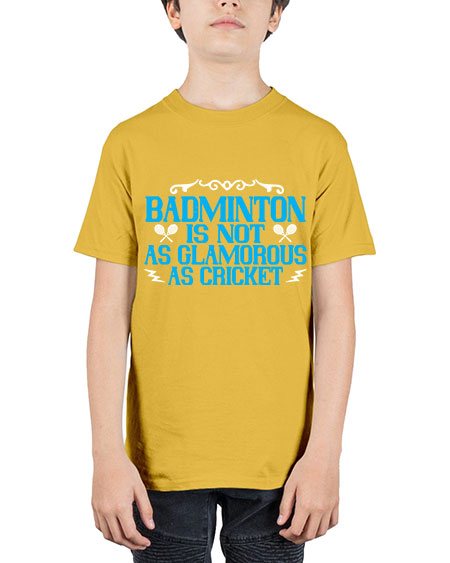 Badminton is not as glamorous as cricket 2354# - badminton - Youth Tee Unisex