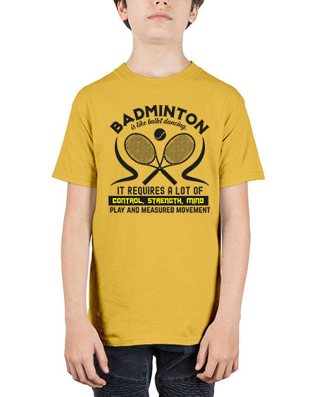 Badmintonis like ballet dancing 1448# - badminton - Youth Tee Unisex
