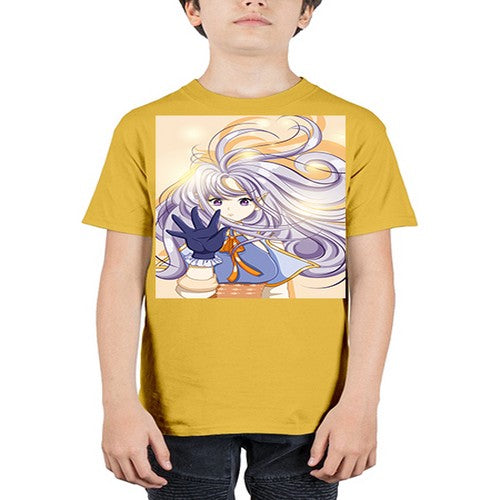 Beautiful and cute fairy with long purple hair 68# - anime - Youth Tee Unisex
