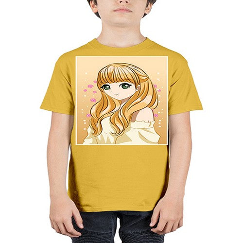 Beautiful princess blonde hair 147# - anime - Youth Tee Unisex