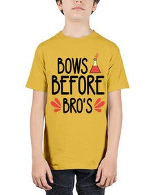 Bows before bros 29# - general school - Youth Tee Unisex