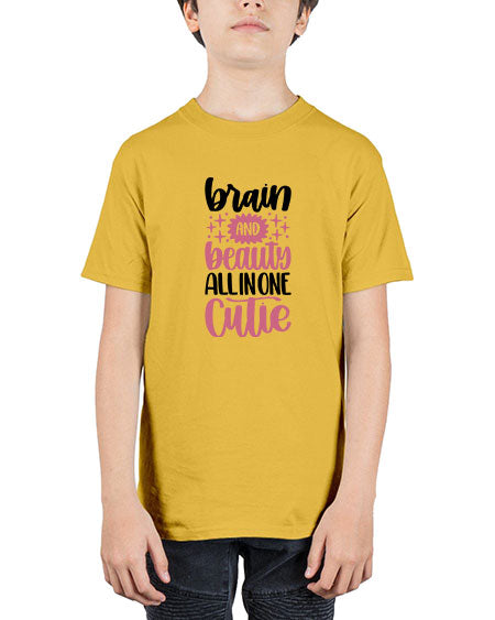 Brain And Beauty All In One Style 126# - beauty - fashion - Youth Tee Unisex