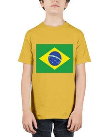 Brazil 488# - world flags - Youth Tee Unisex