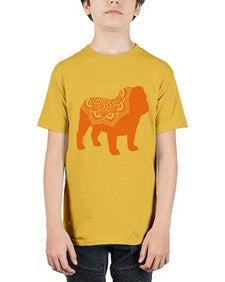 BulldogMandala 281# - mandala - Youth Tee Unisex