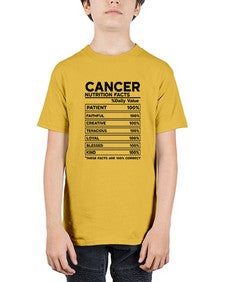 Cancer Nutrition Facts 148# - cancer - Youth Tee Unisex