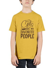 Cats Are My Favorite People Style 7# - cats - Youth Tee Unisex