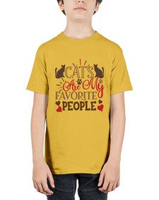 Cats Are My Favorite People Style 8# - cats - Youth Tee Unisex