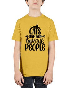 Cats Are My Favorite People Style 90# - cats - Youth Tee Unisex