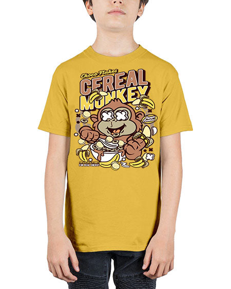 Cereal Monkey - monkey - Youth Tee Unisex