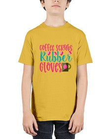 Coffee Scrubs Rubber Gloves Style 668# - nurse - Youth Tee Unisex