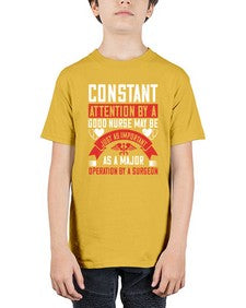 Constant attention by a good nurse may Style 677# - nurse - Youth Tee Unisex